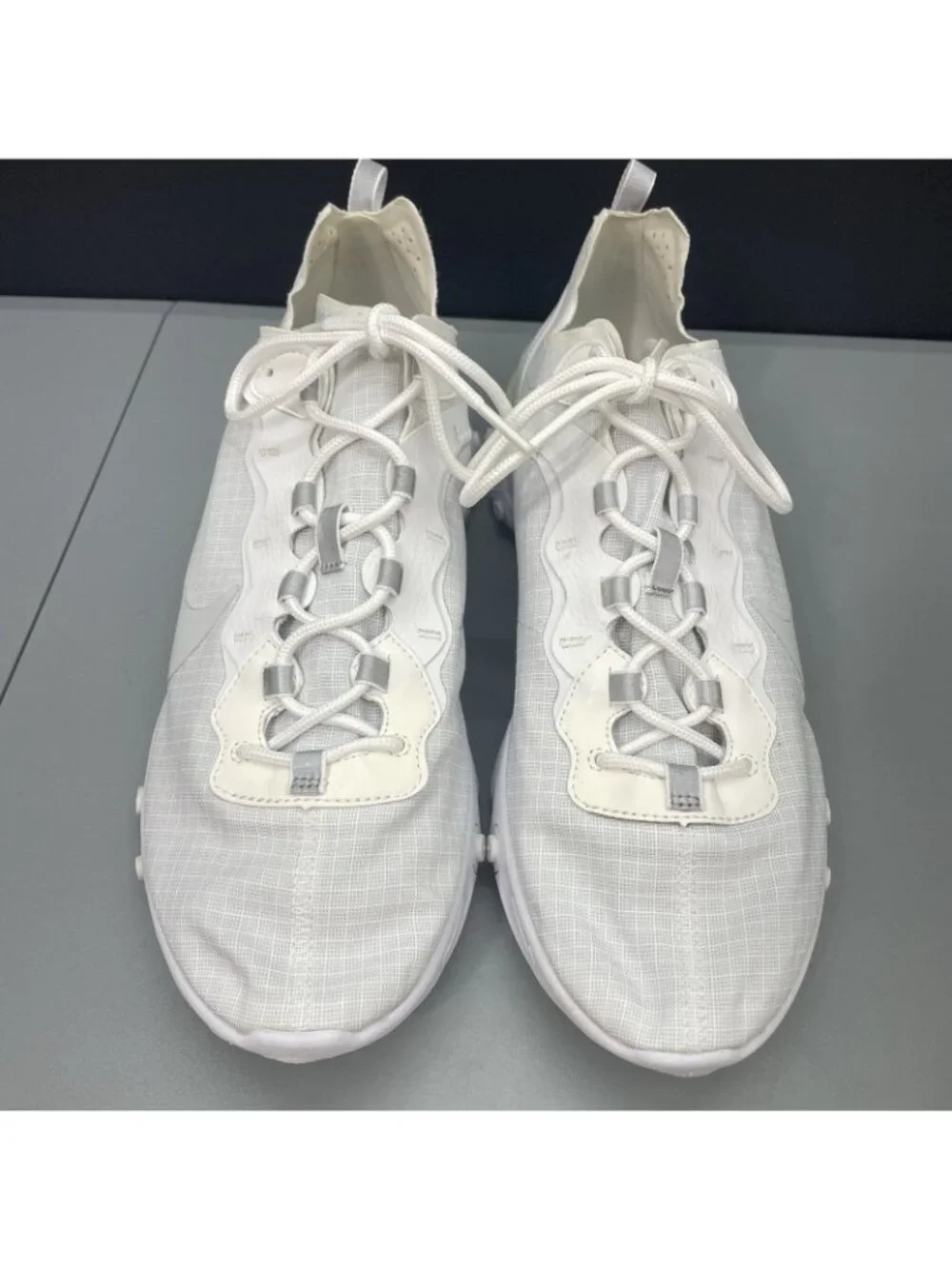 Nike React Element 55 SE Sneakers Walking Training Pure Platinum White Mens 13